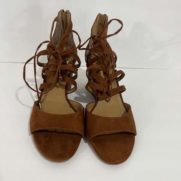 Franco Sarto Mollie Wedge Sandals Brown Size 10 - Picture 5 of 10
